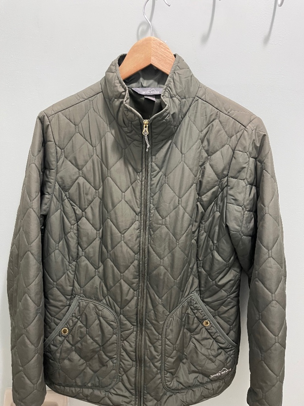 Eddie Bauer Women's Olive Green Quilted Jacket